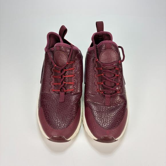 Nike Air Huarache Run Ultra Premium Maroon Running Shoes 859511-600 Women’s Sz 7 - Picture 3 of 10